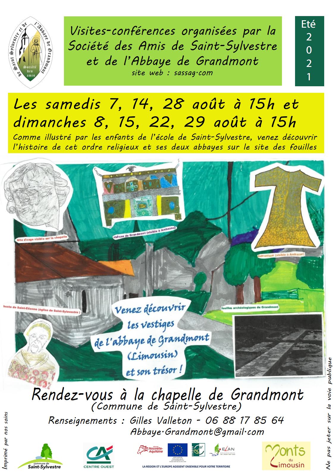 Visites fouilles Abbaye de Grandmont