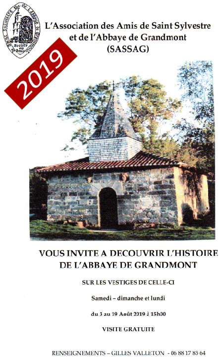 Visites fouilles Abbaye de Grandmont